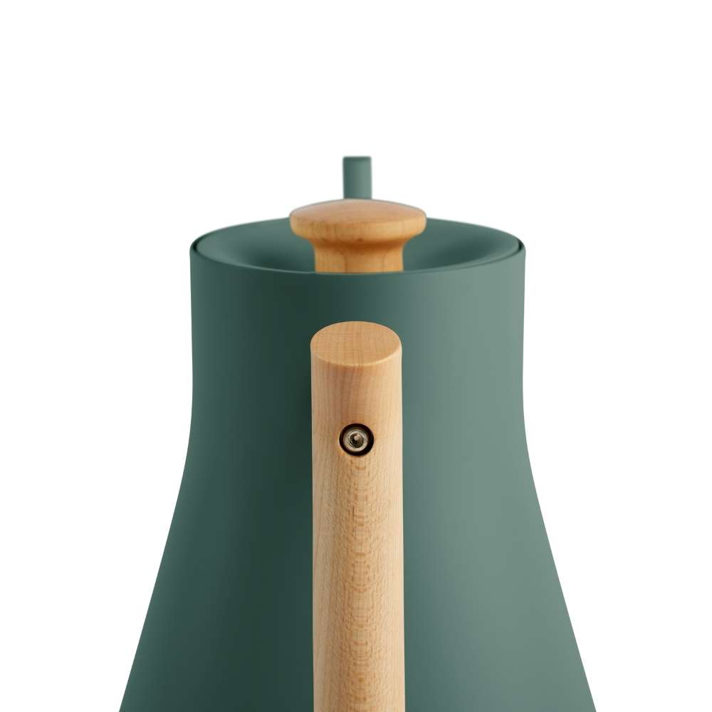 Tetera Stagg EKG Smoke Green con mango madera Maple con control de temperatura (220v)