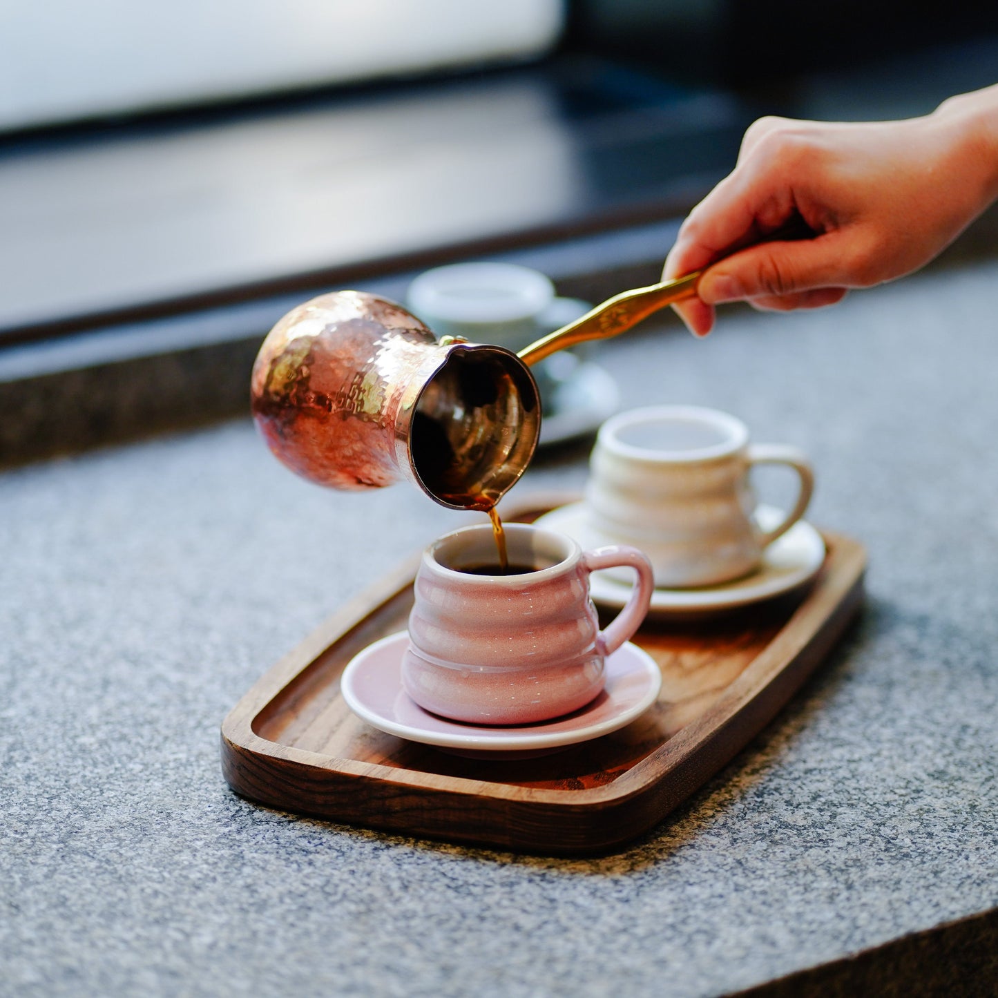 Taza y Plato para Café Ibrik (110ml) – Edición Pierre de Chanterac