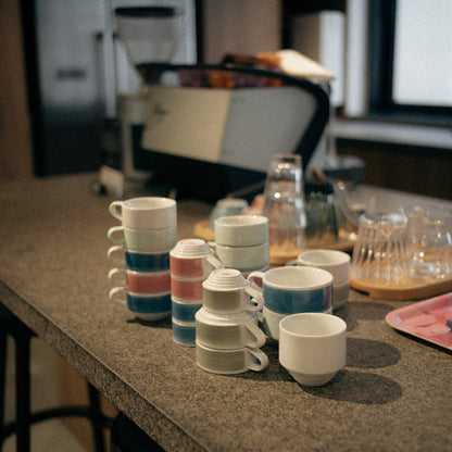 Taza Cappuccino DECO (220ml) y Plato (14cm)